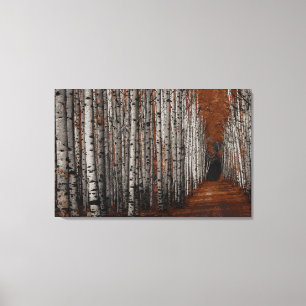 Aspen Alley Fine Art Three Panel Canvas Print.