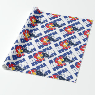 Aspen and Snowboarder Wrapping Paper