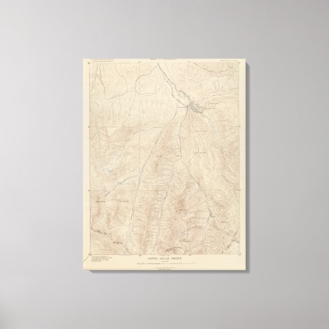 Aspen Atlas Sheet Canvas Print (Front)