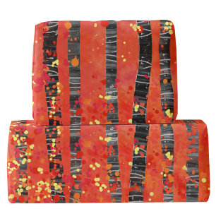 Aspen Birch Tree Forest Pattern Wrapping Paper