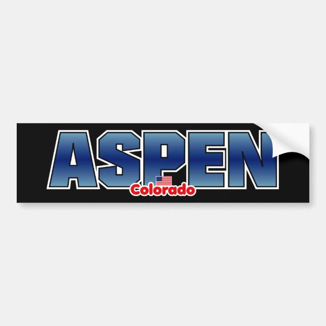 Aspen Bumper Bumper Sticker (Front)