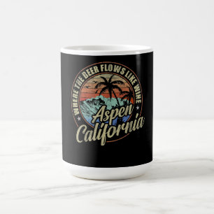 aspen california where  beer flows like wine coffee mug