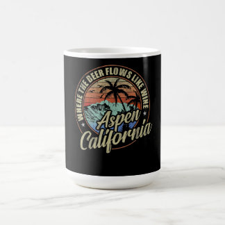 aspen california where  beer flows like wine coffee mug