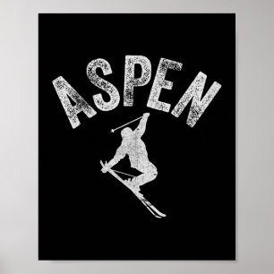 Aspen Co Ski Colorado Cool Aspen Skiing Co Winter Poster