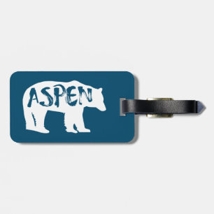 Aspen Colorado Bear Luggage Tag