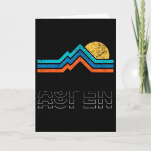 Aspen Colorado Co Mountain Skiing Vintage 80s Aspe Card