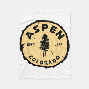 Aspen Colorado Co Mountain Skiing Vintage 80s Aspe Fleece Blanket