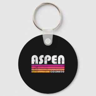 Aspen Colorado Co Mountain Skiing Vintage 80s Aspe Key Ring