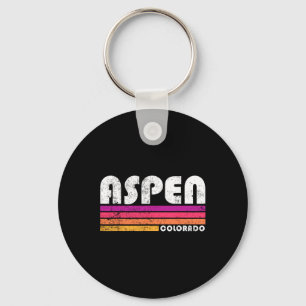 Aspen Colorado Co Mountain Skiing Vintage 80s Aspe Key Ring