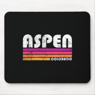 Aspen Colorado Co Mountain Skiing Vintage 80s Aspe Mouse Mat