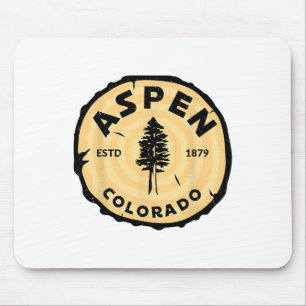 Aspen Colorado Co Mountain Skiing Vintage 80s Aspe Mouse Mat