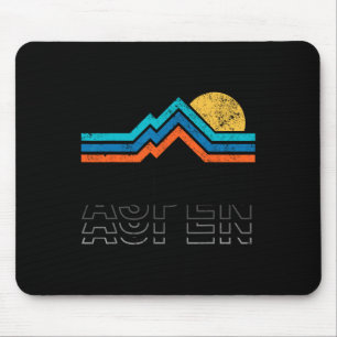 Aspen Colorado Co Mountain Skiing Vintage 80s Aspe Mouse Mat