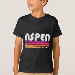 Aspen Colorado Co Mountain Skiing Vintage 80s Aspe T-Shirt