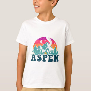 Aspen Colorado Co Mountain Skiing Vintage 80s Aspe T-Shirt