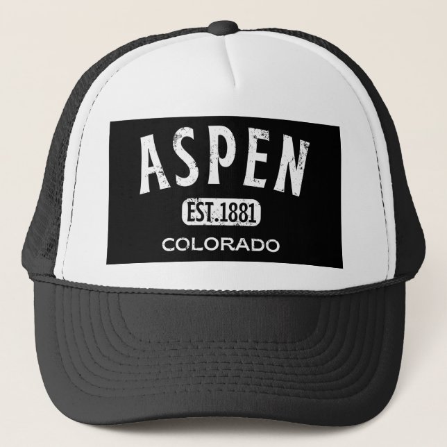 ASPEN Colorado Est.   Trucker Hat (Front)