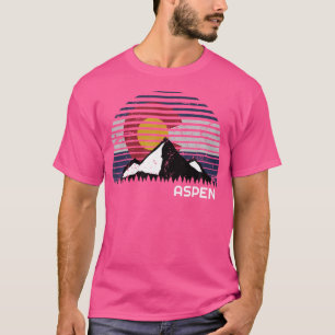Aspen Colorado Flag - Co Bluebird Day Mountain T-Shirt