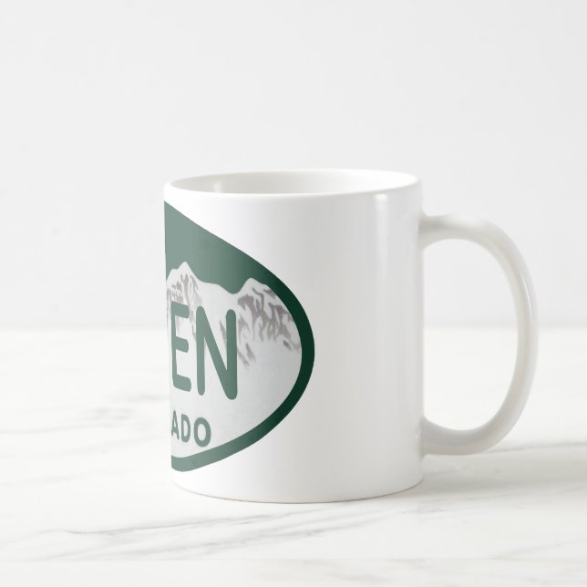Aspen Colorado license plate Coffee Mug (Right)