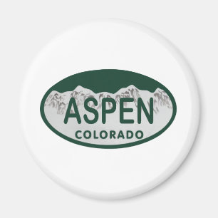 Aspen Colorado license plate Magnet