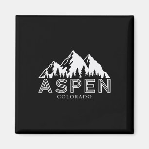 Aspen Colorado Mountain Ski Skiing Vacation Trip W Magnet