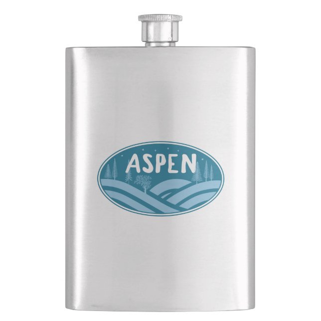Aspen Colorado Outdoors Hip Flask (Front)