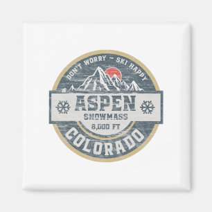 Aspen Colorado Rocky Mountains Tee Hiking Camping Magnet