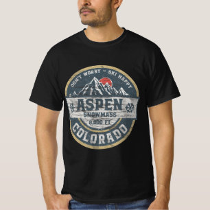 Aspen Colorado Rocky Mountains Tee Hiking Camping T-Shirt