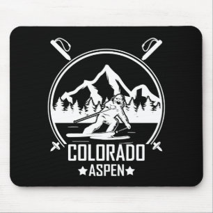 Aspen Colorado ski Mouse Mat