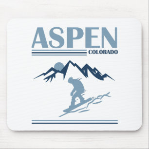 Aspen Colorado ski Mouse Mat
