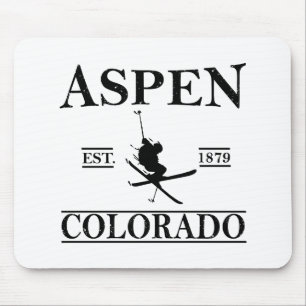 Aspen Colorado ski Mouse Mat