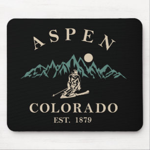 Aspen Colorado ski Mouse Mat