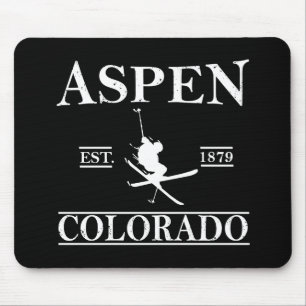 Aspen Colorado ski Mouse Mat