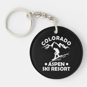 Aspen Colorado ski resort Key Ring