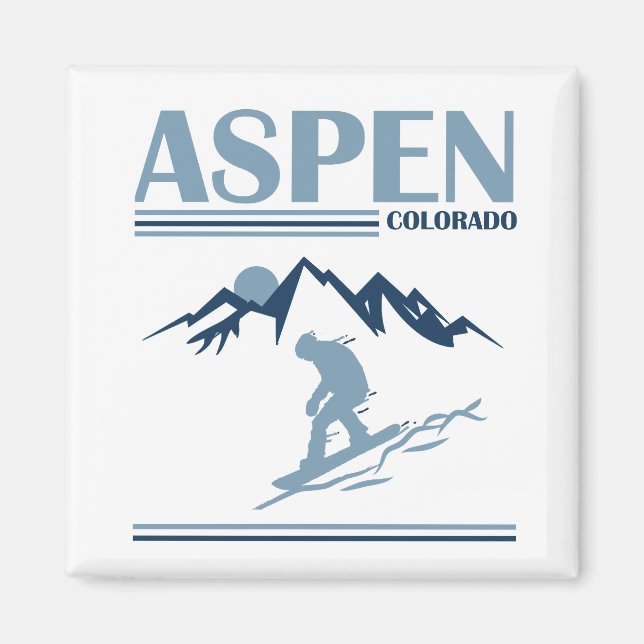 Aspen Colorado ski resort Magnet (Front)