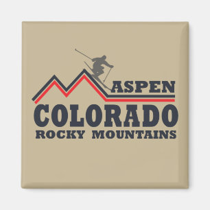 Aspen Colorado ski resort Magnet