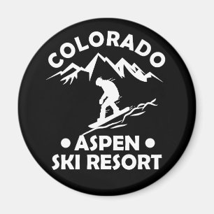 Aspen Colorado ski resort Magnet
