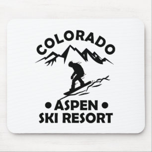 Aspen Colorado ski resort Mouse Mat