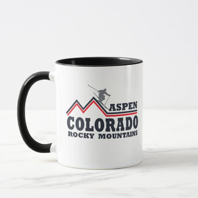 Aspen Colorado ski resort Mug (Left)