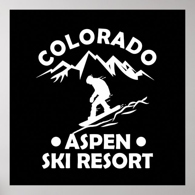 Aspen Colorado ski resort Poster (Front)