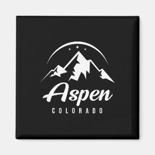 Aspen Colorado Ski Resort Skiing Snowboarding Magnet