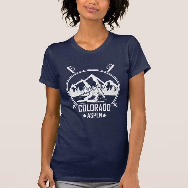 Aspen Colorado ski T-Shirt (Front)