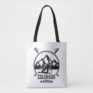 Aspen Colorado Ski Tote Bag