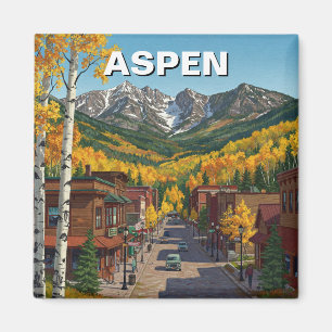 Aspen Colorado Travel Magnet