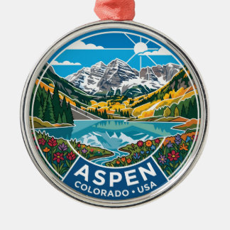Aspen Colorado USA Metal Tree Decoration