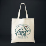 Aspen Colorado Wedding Welcome Tote Bag<br><div class="desc">This Aspen,  Colorado tote is perfect for welcoming out of town guests to your wedding! Pack it with local goodies for an extra fun welcome package.
- You can easily change or delete the text and modify it as you like. by clicking on the "PERSONALIZE" -</div>