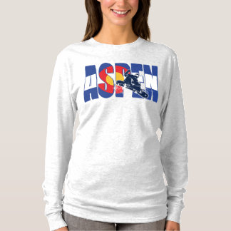 Aspen Colorado with Snowboarder T-Shirt