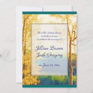 Aspen Glow WEDDING invitation