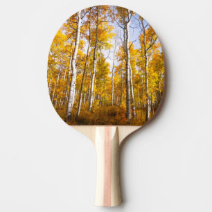 Aspen Groove Yellow Fall Leaves Ping Pong Paddle