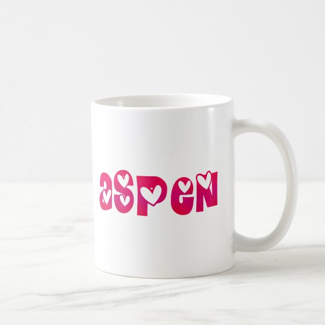 Aspen in Hearts Coffee Mug (Right)