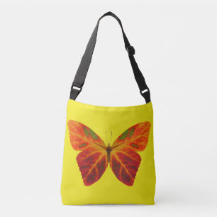 Aspen Leaf Butterfly 2 Crossbody Bag