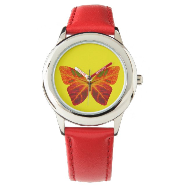 Aspen Leaf Butterfly 2 Watch (Front)